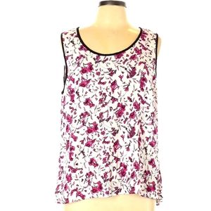 Dalia Beautiful White Crepe Sleevess Blouse